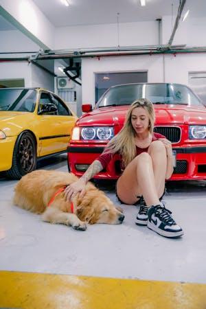 🐶❤️ Chilling in the garage with my best buddy! 🚗✨ Spending the day with my loyal doggo and these stunning cars. The BMW E36 never fails to impress. 🏎️💨 #GarageLife #CarLover #BestFriends #BMWE36 #DogLover